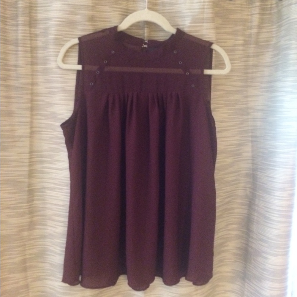 Worthington Maroon Blouse